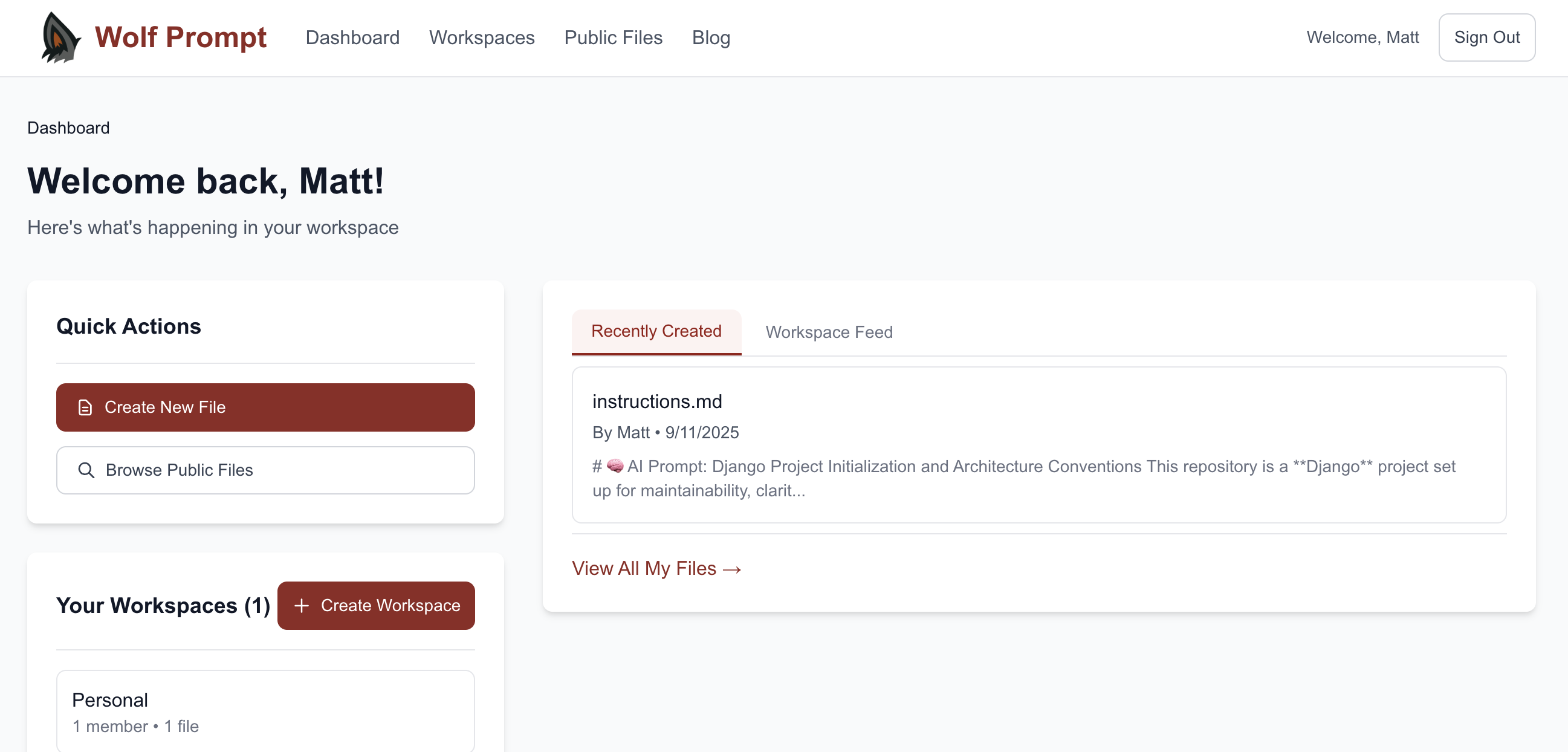 Wolf Prompt in Action